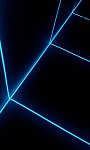 Preview wallpaper neon, stripes, blue
