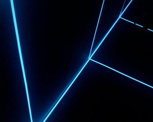 Preview wallpaper neon, stripes, blue
