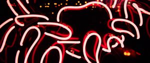 Preview wallpaper neon, stripes, glow, backlight, red