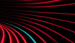 Preview wallpaper neon, stripes, light, freezelight, bending, abstraction