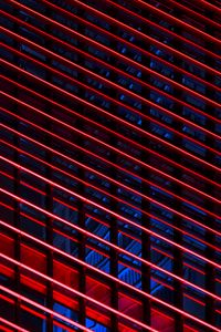 Preview wallpaper neon, stripes, red, blue