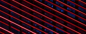 Preview wallpaper neon, stripes, red, blue