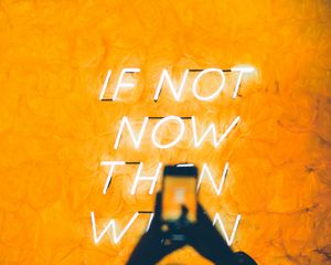 Preview wallpaper neon, text, inscription, light, glow
