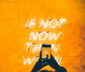 Preview wallpaper neon, text, inscription, light, glow