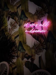 Preview wallpaper neon, text, sign, glow, wall