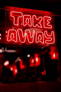 Preview wallpaper neon, text, sign, red, glow