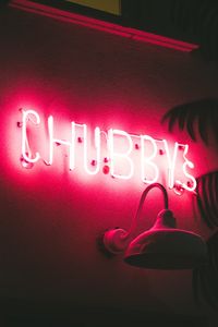Preview wallpaper neon, text, sign, light, red