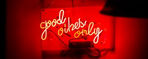 Preview wallpaper neon, text, signboard, red, light