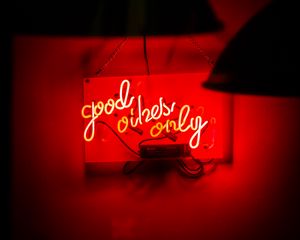 Preview wallpaper neon, text, signboard, red, light