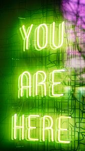 Preview wallpaper neon, text, words, glow, sign