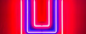 Preview wallpaper neon, wall, red