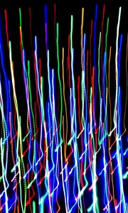 Preview wallpaper neon, wavy, multi-color