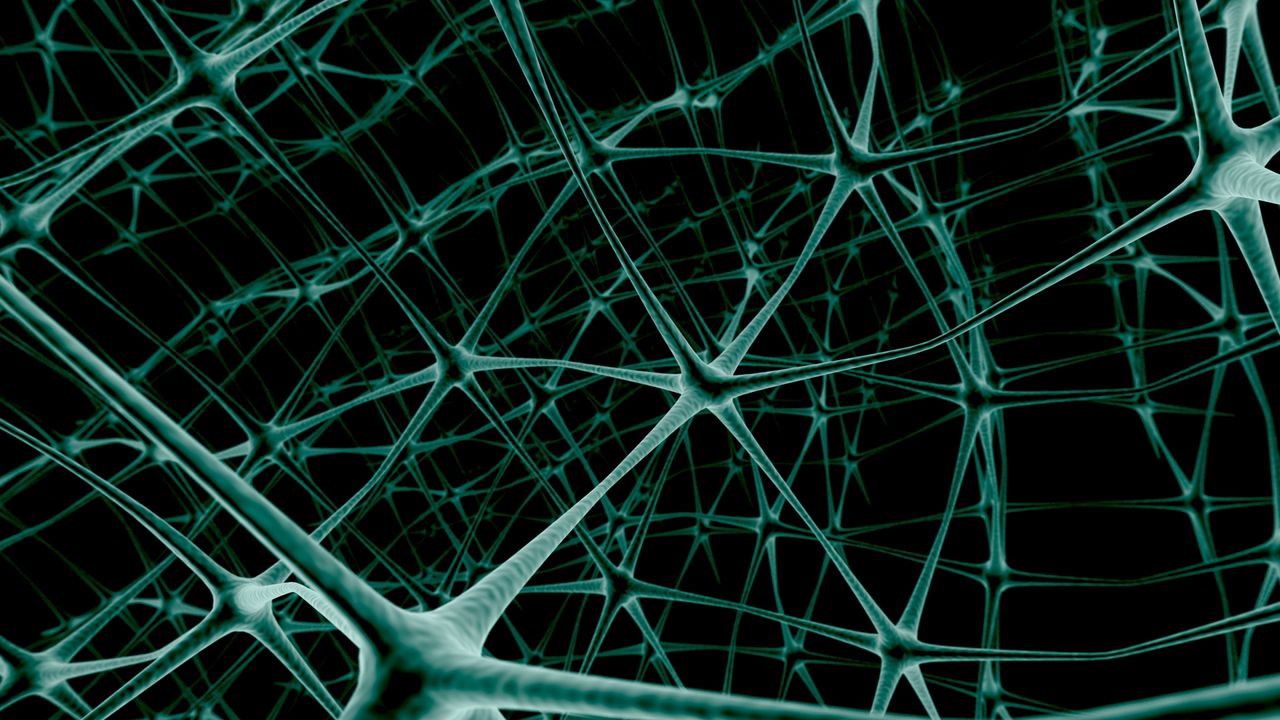 Wallpaper net, neurons, light, bond, ball