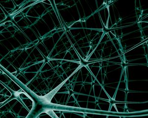 Preview wallpaper net, neurons, light, bond, ball