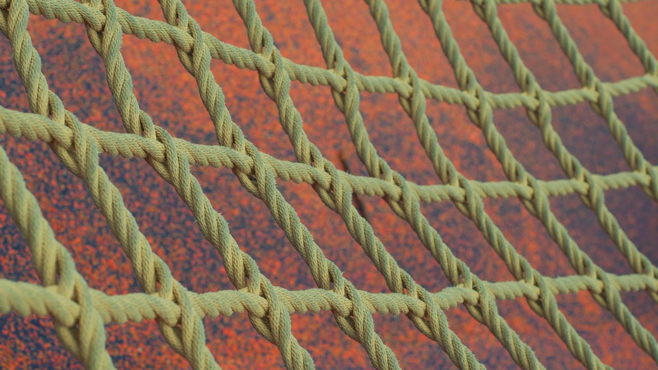 Wallpaper net, rope, macro