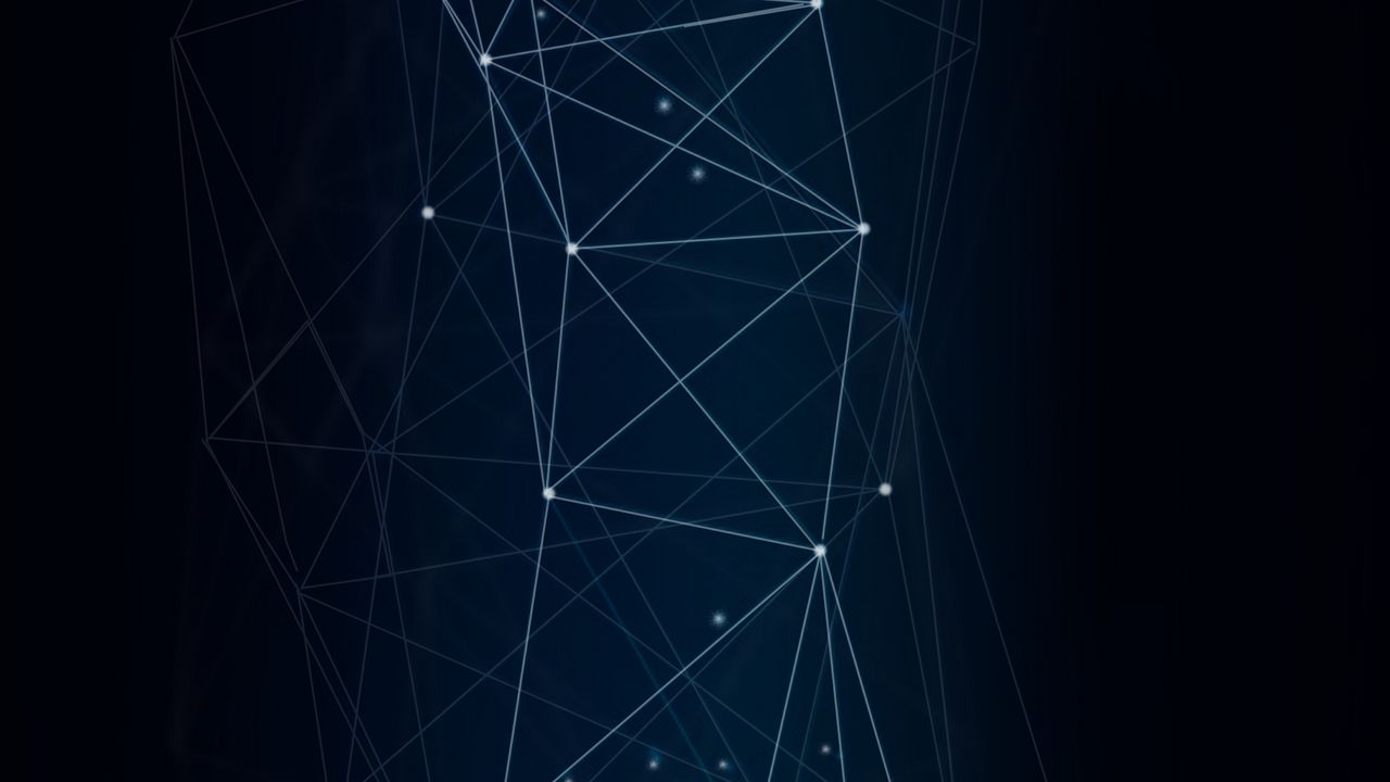 Wallpaper network, connections, interlacing, dark