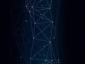 Preview wallpaper network, connections, interlacing, dark