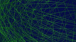 Preview wallpaper network, thread, plexus, geometric, green