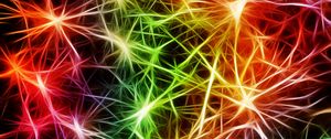 Preview wallpaper neurons, pulse, art, abstraction, colorful
