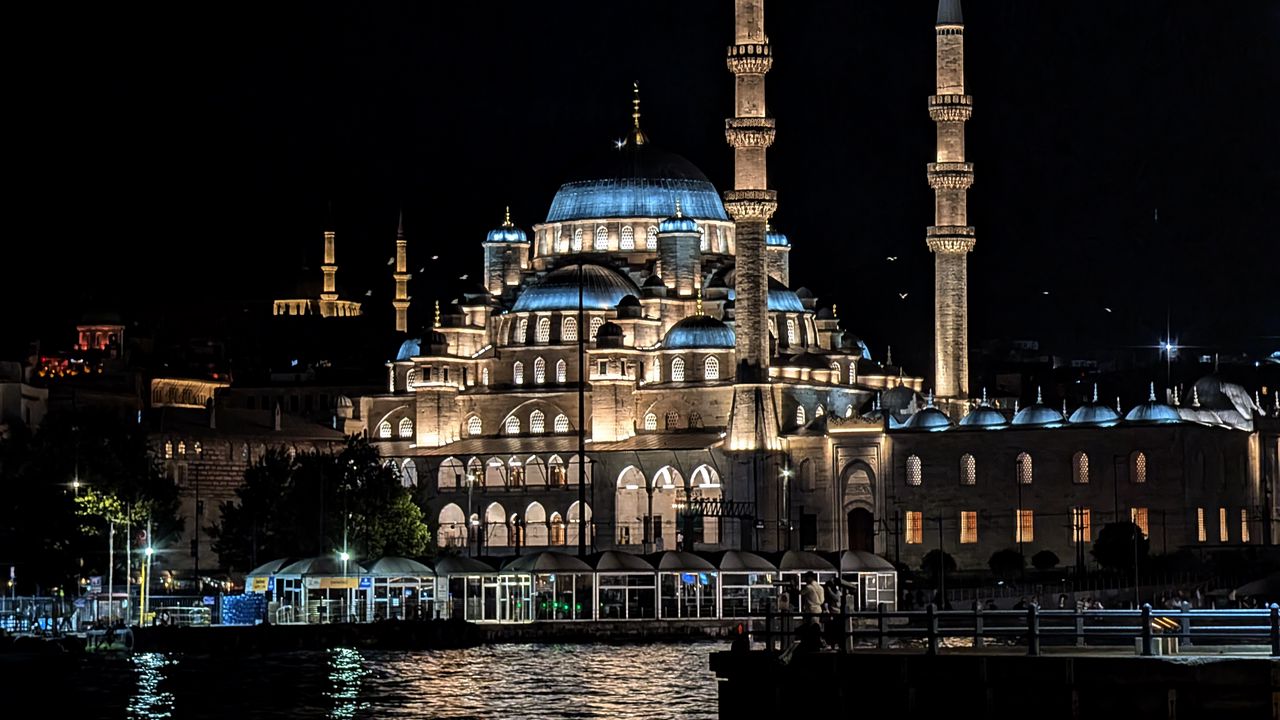 Wallpaper new mosque, mosque, istanbul, türkiye, architecture