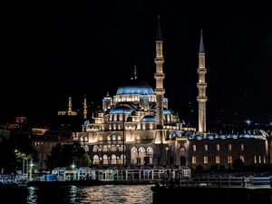 Preview wallpaper new mosque, mosque, istanbul, türkiye, architecture