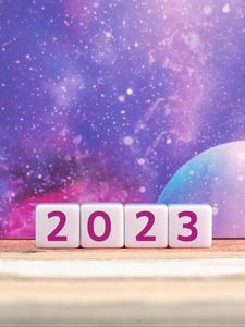 Preview wallpaper new year, 2023, numbers, holidays