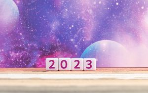 Preview wallpaper new year, 2023, numbers, holidays