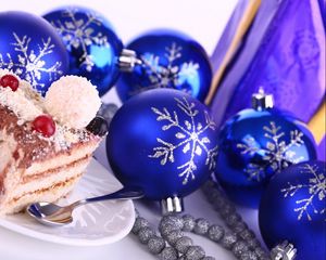 Preview wallpaper new year, christmas, christmas decorations, refreshments