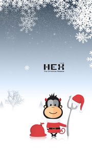 Preview wallpaper new year, christmas, hex, game