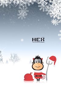 Preview wallpaper new year, christmas, hex, game