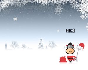 Preview wallpaper new year, christmas, hex, game