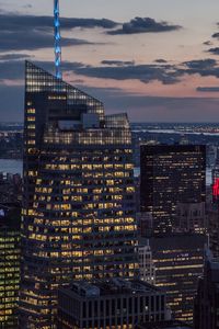 Preview wallpaper new york, buildings, skyscrapers, night