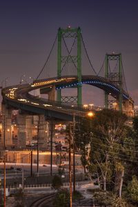 Preview wallpaper new york, city, night, bridge