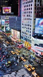 Preview wallpaper new york, liveliness, street, building, evening, hdr