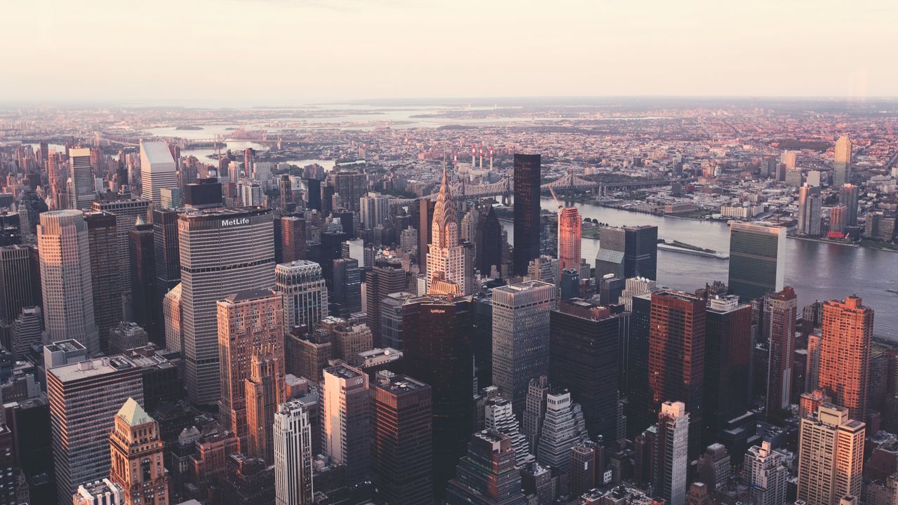 Wallpaper new york, skyscrapers, towers, city