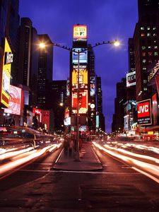 Preview wallpaper new york, times square, night city, metropolis