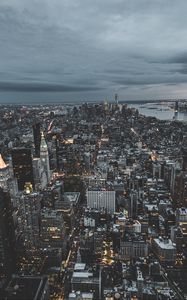 Preview wallpaper new york, usa, skyscrapers, top view