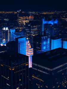 Preview wallpaper new york, usa, skyscrapers, night