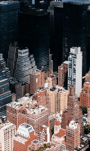 Preview wallpaper new york, usa, skyscrapers, buildings, top view