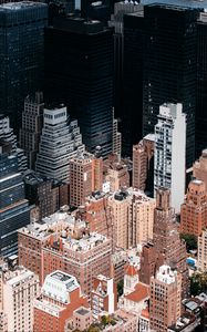 Preview wallpaper new york, usa, skyscrapers, buildings, top view