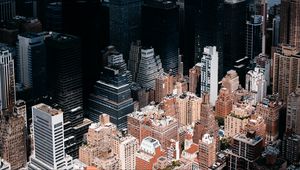 Preview wallpaper new york, usa, skyscrapers, buildings, top view