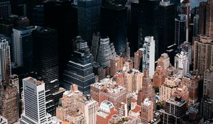 Preview wallpaper new york, usa, skyscrapers, buildings, top view