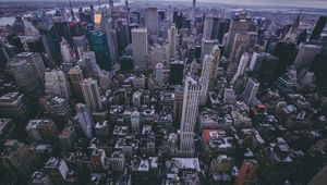 Preview wallpaper new york, usa, skyscrapers, top view