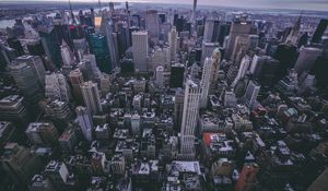 Preview wallpaper new york, usa, skyscrapers, top view