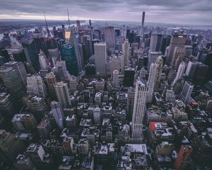 Preview wallpaper new york, usa, skyscrapers, top view