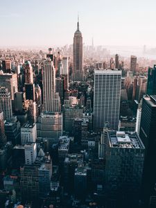 Preview wallpaper new york, usa, skyscrapers, top view