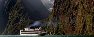 Preview wallpaper new zealand, cruise ship, ship, ocean