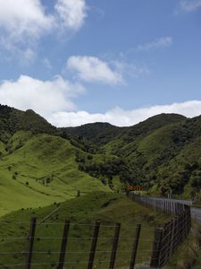 Preview wallpaper new zealand, hills, mountains, grass