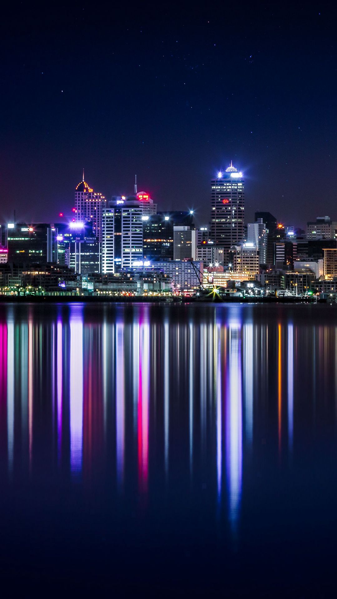 Download wallpaper 1080x1920 new zealand, panorama, skyscrapers ...