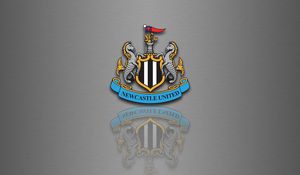 Preview wallpaper newcastle united, football, logo, reflection